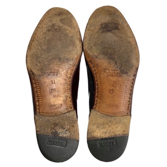 Mens Bally Morris Cap Toe Cordovan Slip on Loafers - Picture 9 of 9